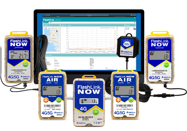 DeltaTrak FlashLink NOW CO2 4G/5G Logger