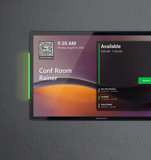 Crestron Room and Desk Scheduling with Occupancy Intelligence