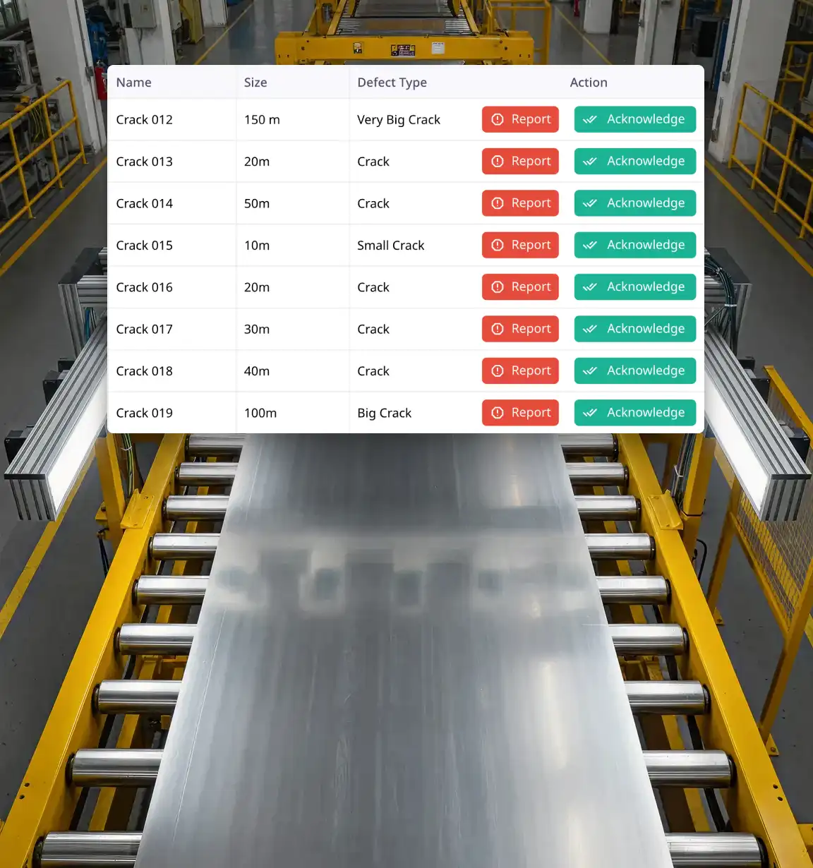 Faclon Vision-Based Surface Quality Inspection